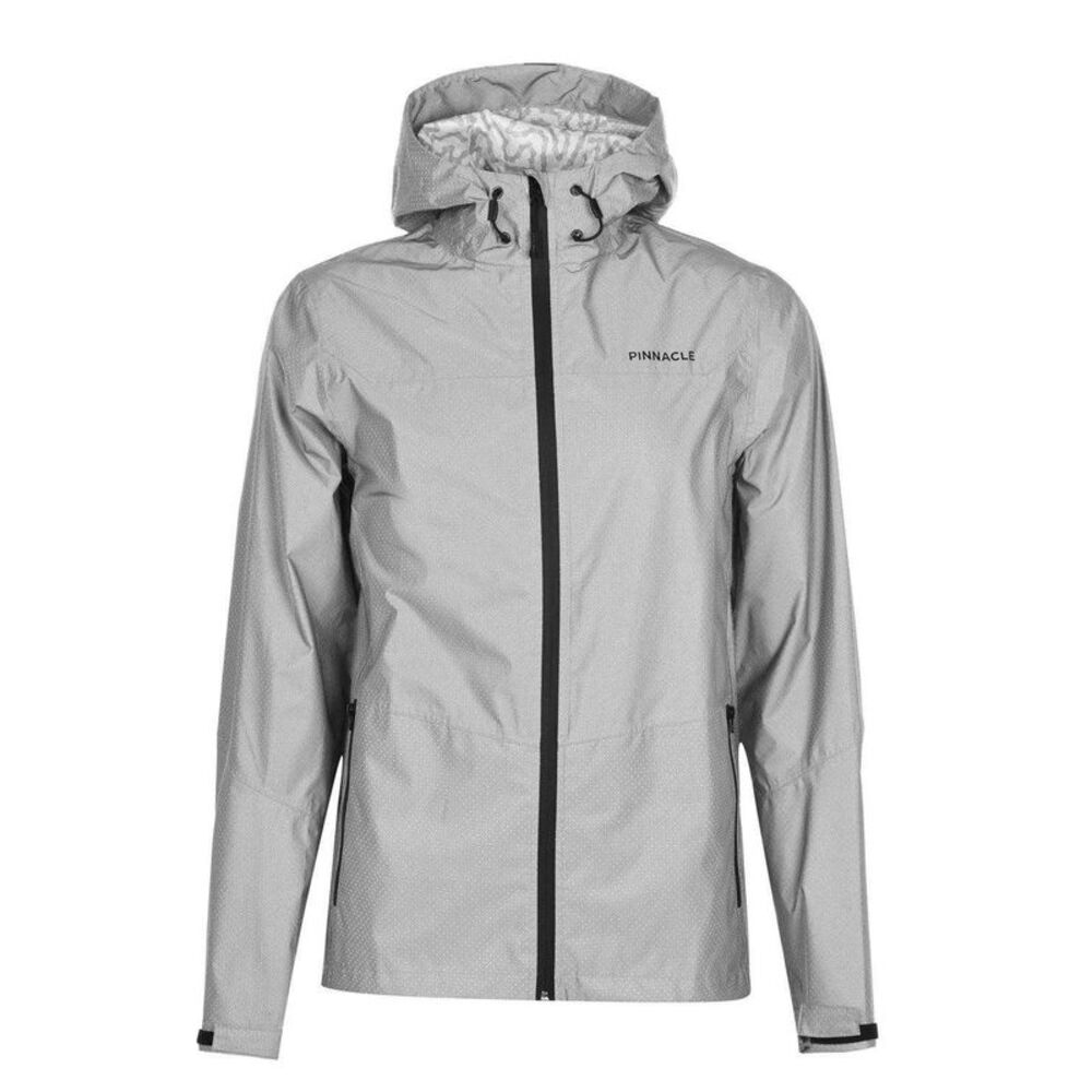 Pinnacle Mens Logo Cycling Jacket / Silver